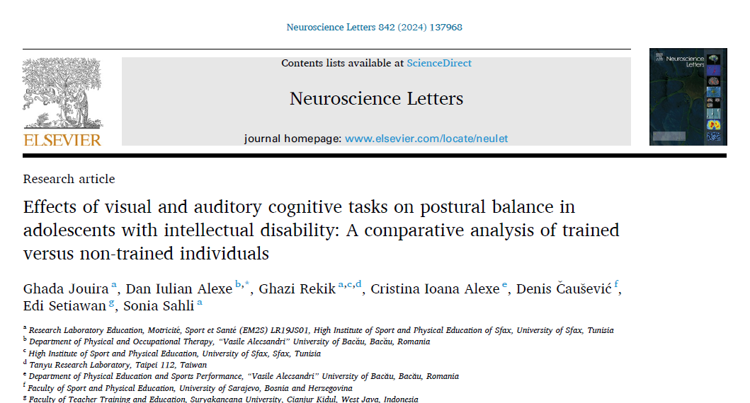 Objavljen rad u naučnom časopisu „Neuroscience Letters“
