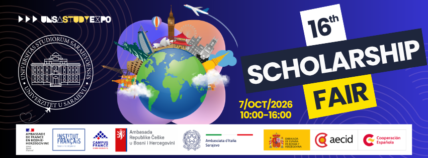 16. sajam stipendija / UNSA Study Expo 7. 10. 2026